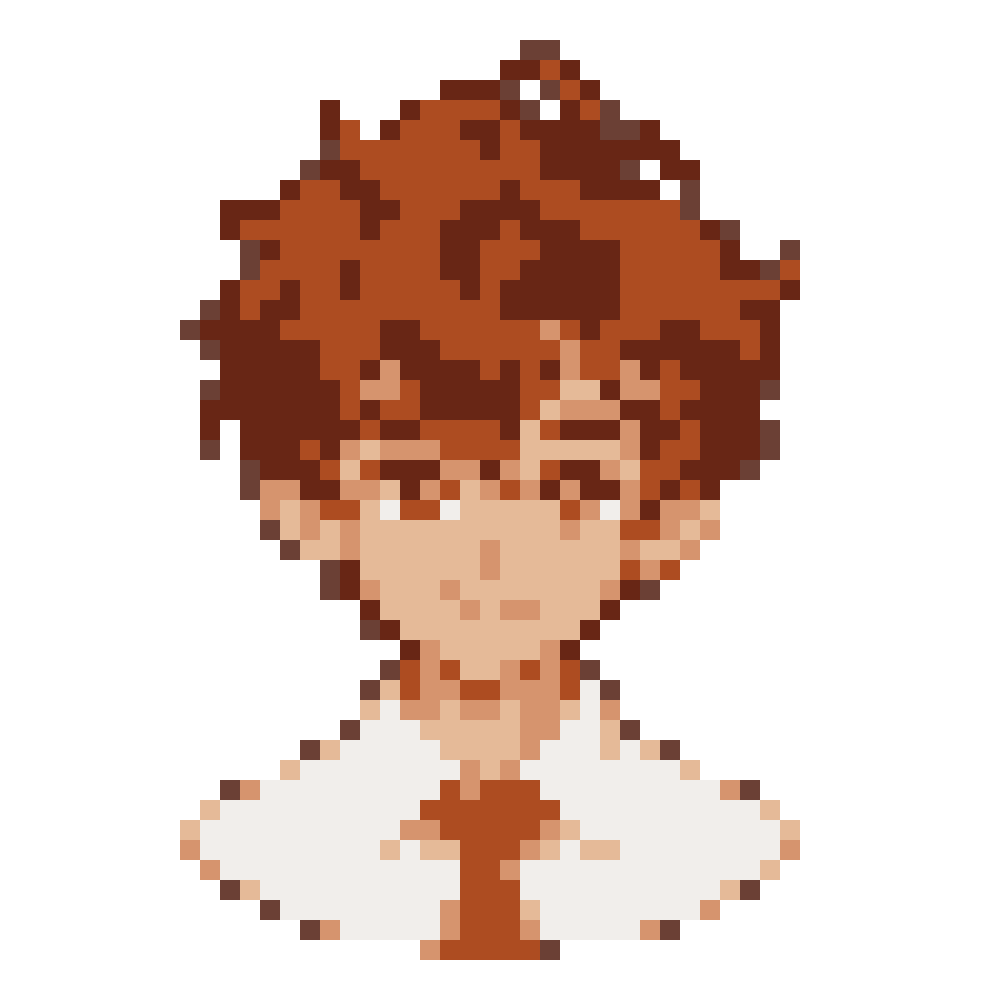 Russet Curly-Fringe Boy — Youthful Anime Portraits patterns