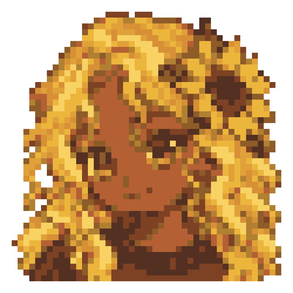 Sunflower Side-Clip Girl — Youthful Anime Portraits patterns