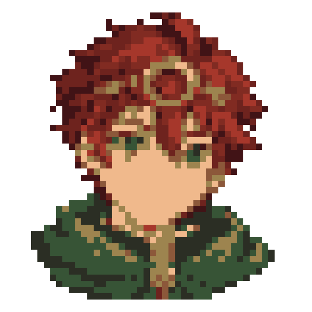 Copper-Circlet Mage Boy — Youthful Anime Portraits patterns