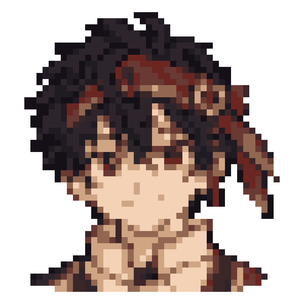 Rust Explorer-Headband Boy — Youthful Anime Portraits patterns