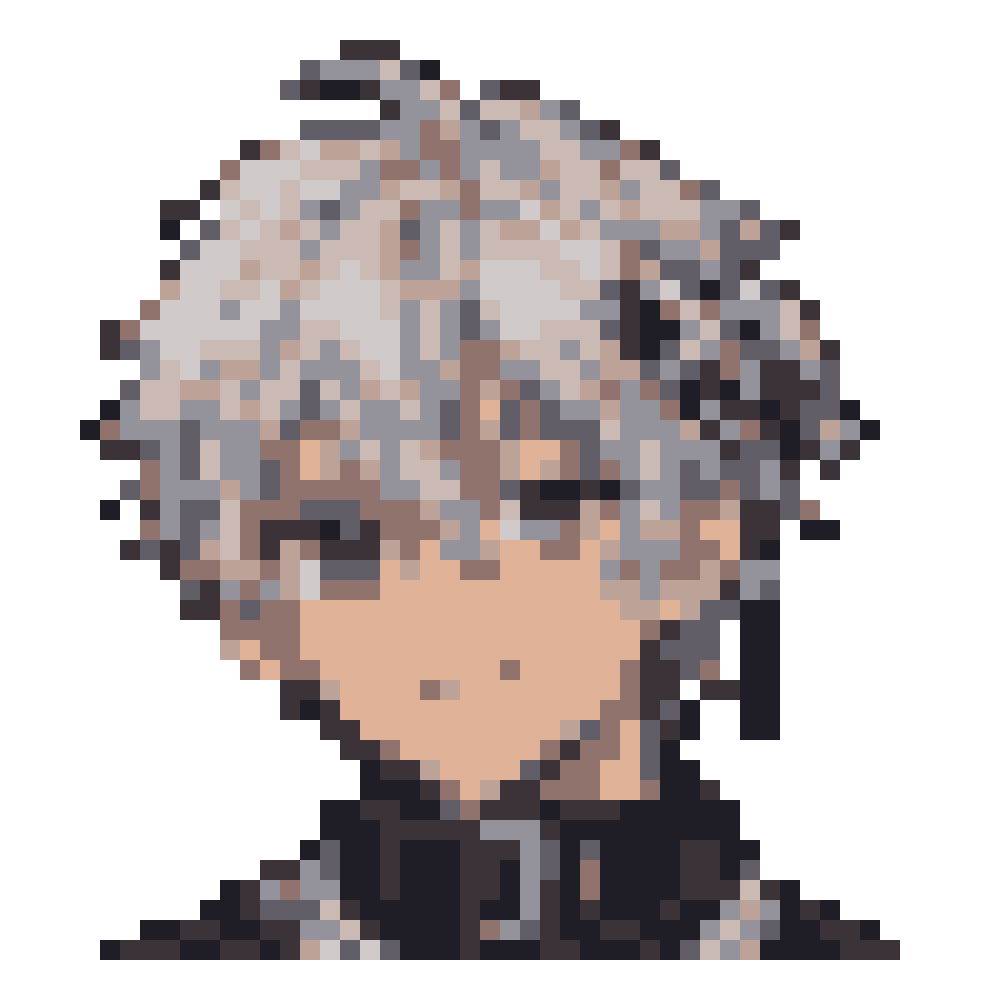 Silver-Buckle Cycling-Collar Boy — Youthful Anime Portraits patterns