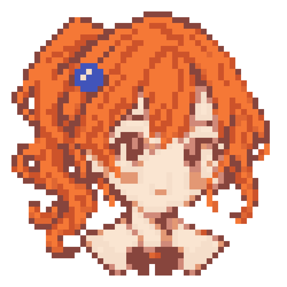 Shy Side-Curl Girl — Youthful Anime Portraits patterns
