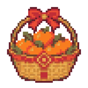 Tangerine Gift Basket — Festivals & Celebrations patterns