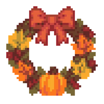 Autumn Door Wreath — Festivals & Celebrations patterns