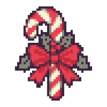 Candy Cane Bow — Festivals & Celebrations patterns