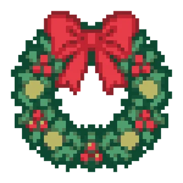 Holly Door Wreath — Festivals & Celebrations patterns
