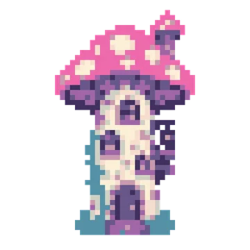 Mushroom Tower — Cosmic Fantasy patterns