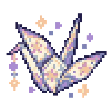 Wish Paper Crane — Cosmic Fantasy patterns
