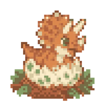 Triceratops Hatching — Dinosaur Park patterns