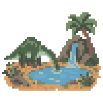 Prehistoric Watering Hole — Dinosaur Park patterns