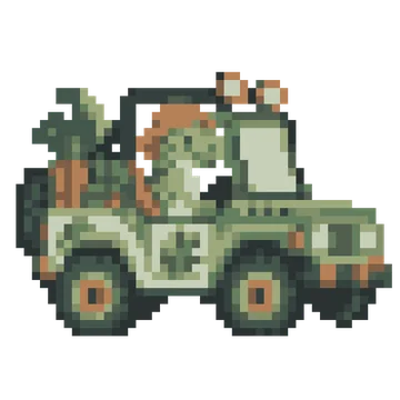Dinosaur Explorer Jeep — Dinosaur Park patterns