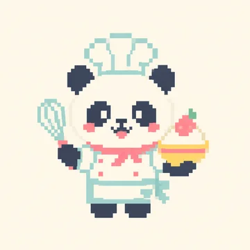 Panda Chef — Kawaii Characters patterns