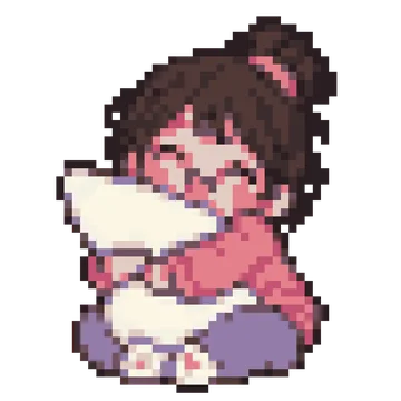 Pillow Hugging Kid — Kawaii Characters patterns