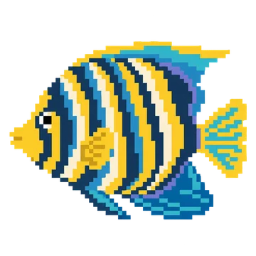 Royal Angelfish — Ocean Wonders patterns