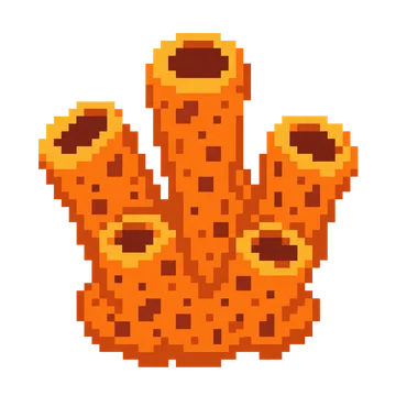 Orange Sea Sponge — Ocean Wonders patterns