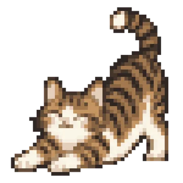 Stretching Tabby — Pet Friends patterns