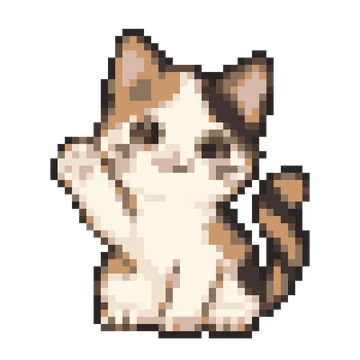 White Kitten Paw Wave — Pet Friends patterns