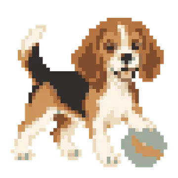 Beagle with Ball — Pet Friends patterns