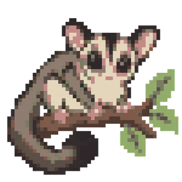 Sugar Glider Landing — Pet Friends patterns