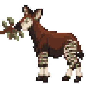Okapi Side View — Pet Friends patterns