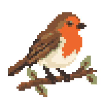Robin on a Twig — Pet Friends patterns
