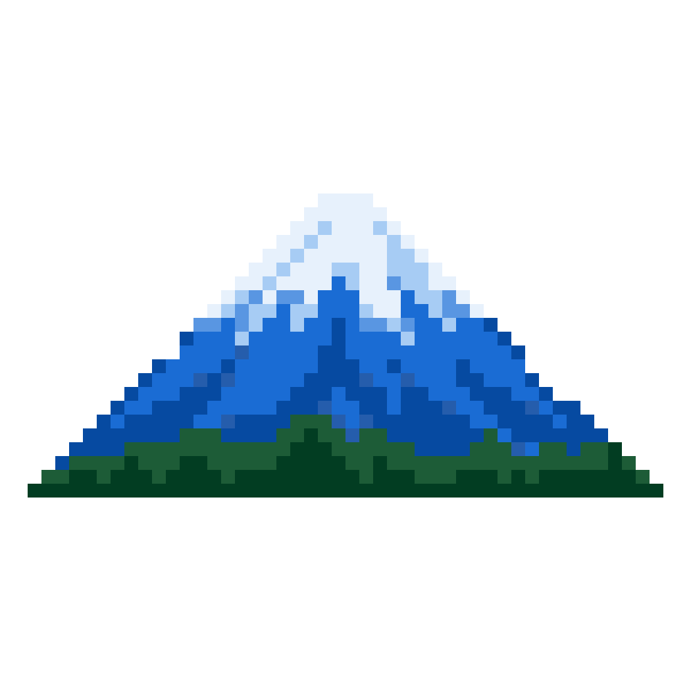 Mount Fuji — Pixel World Tour patterns