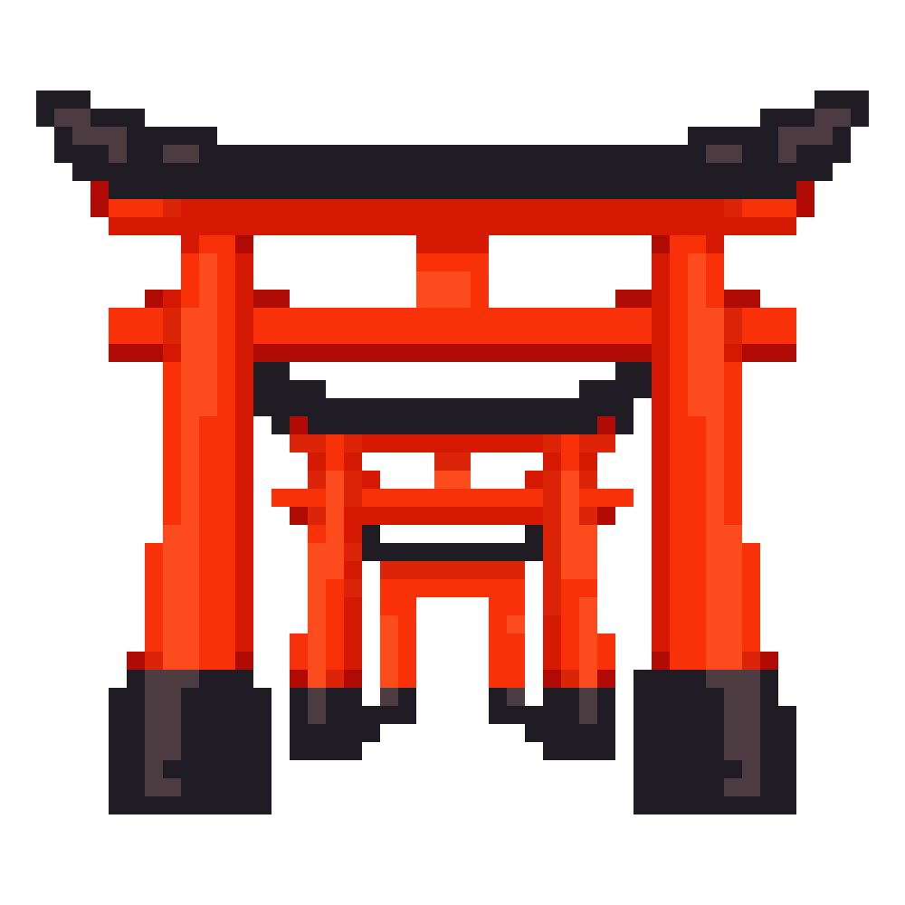 Fushimi Inari Torii — Pixel World Tour patterns