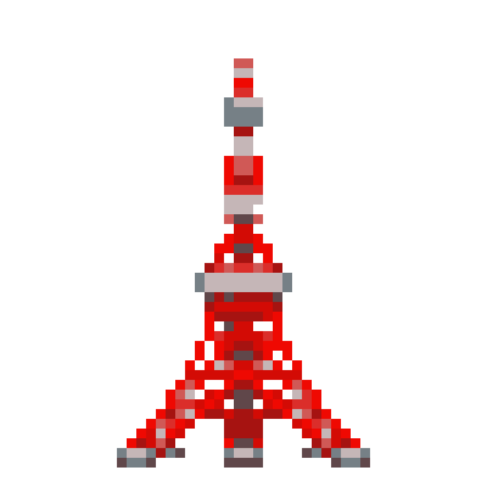 Tokyo Tower — Pixel World Tour patterns