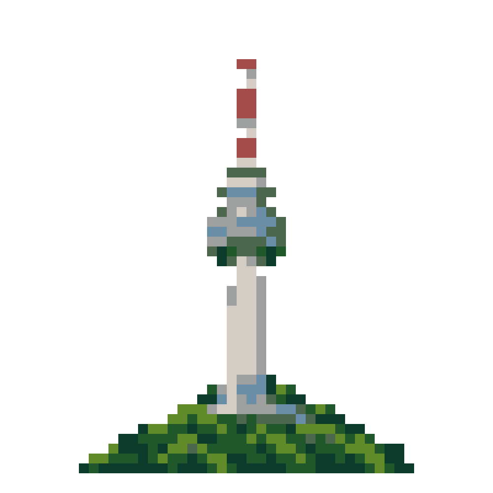 N Seoul Tower — Pixel World Tour patterns