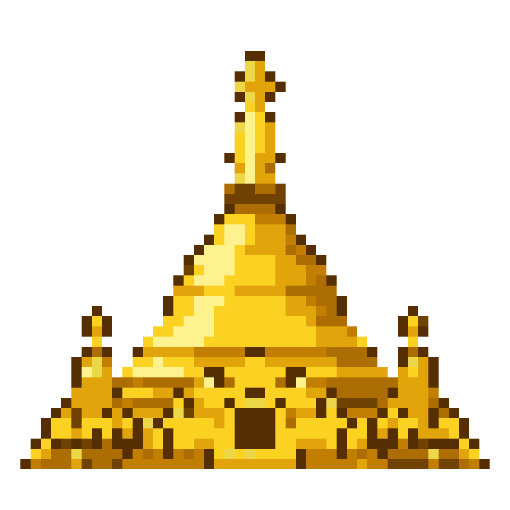 Shwedagon Pagoda — Pixel World Tour patterns