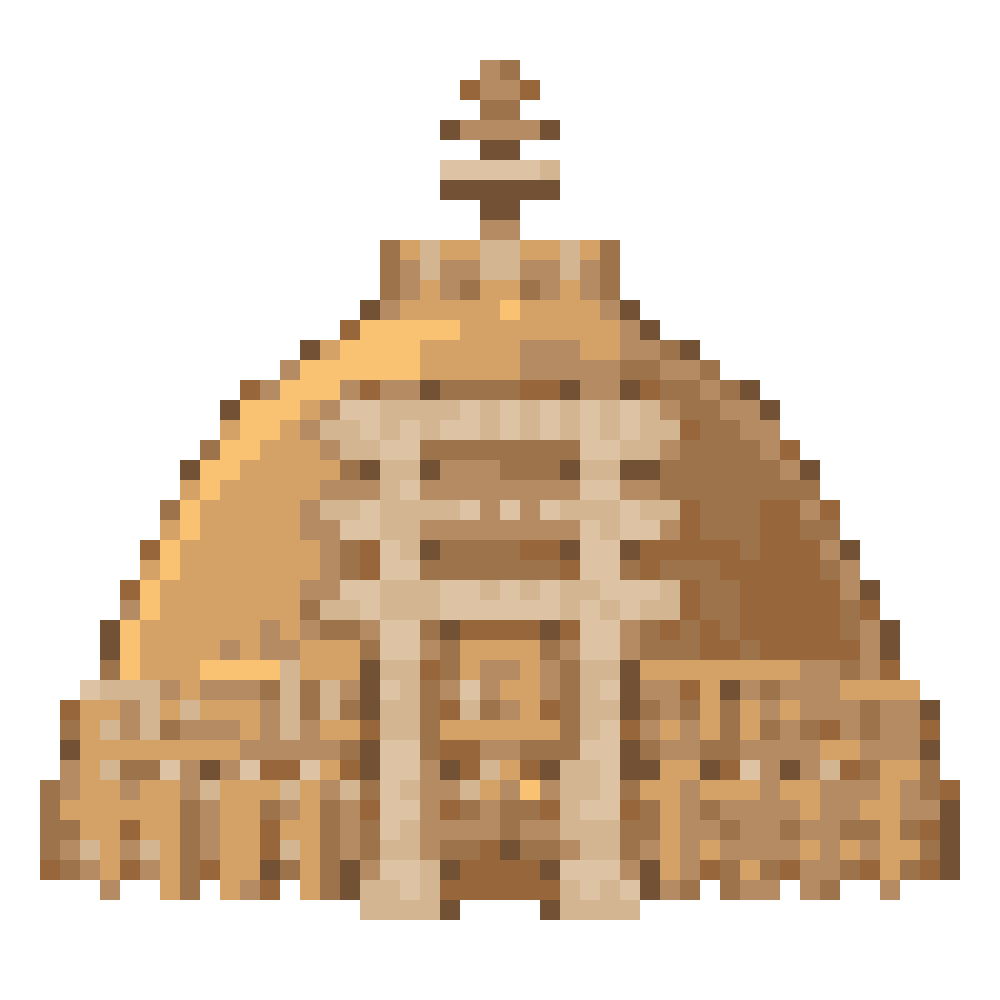 Great Stupa at Sanchi — Pixel World Tour patterns