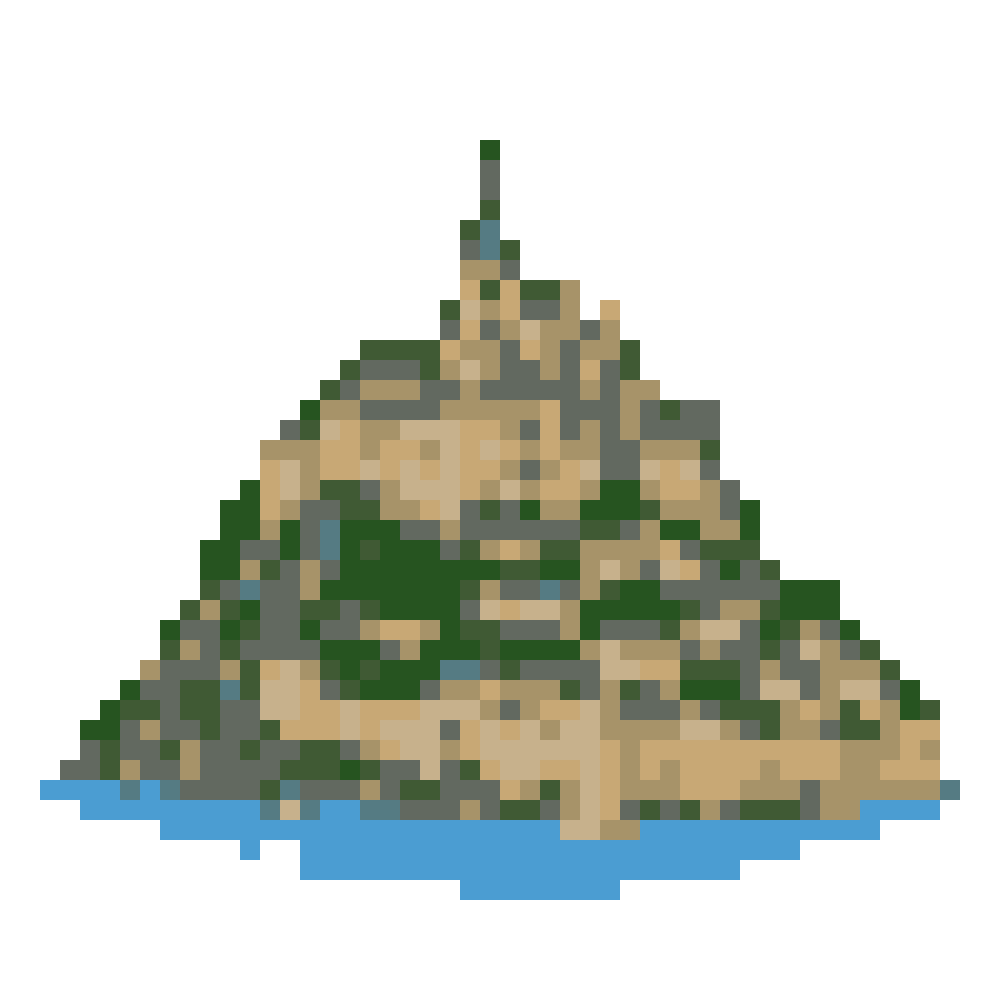 Mont Saint-Michel — Pixel World Tour patterns