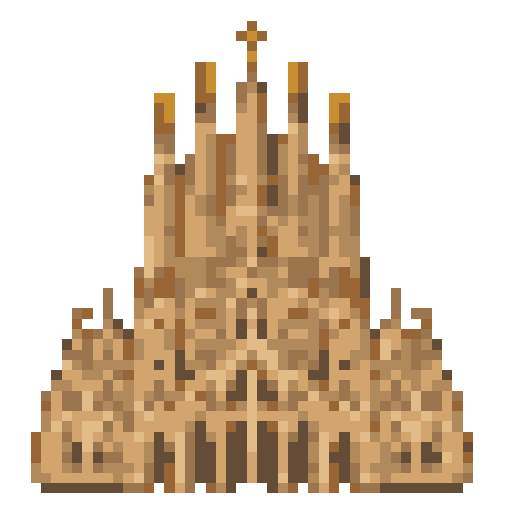 Sagrada Família — Pixel World Tour patterns