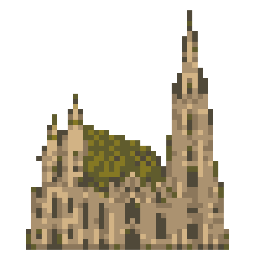 St. Stephen's Cathedral, Vienna — Pixel World Tour patterns