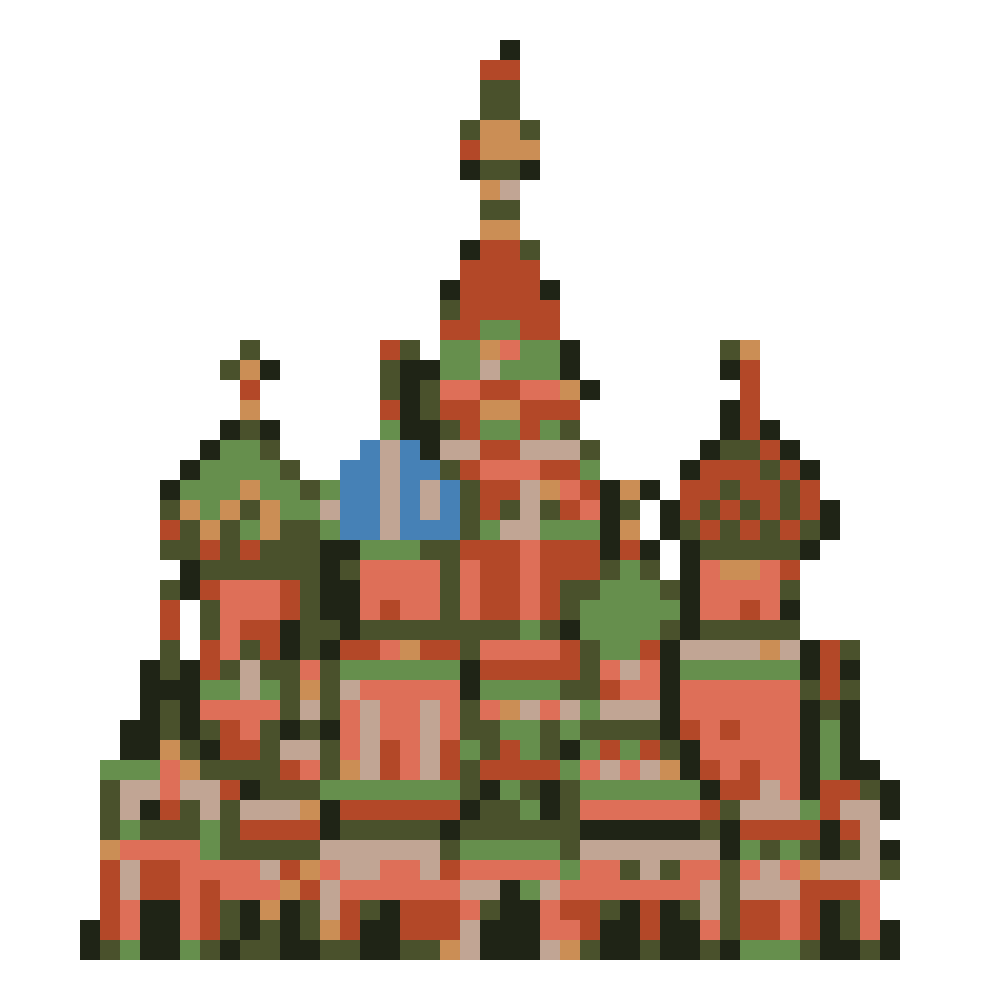 Saint Basil's Cathedral — Pixel World Tour patterns
