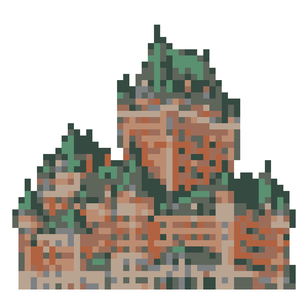 Château Frontenac — Pixel World Tour patterns