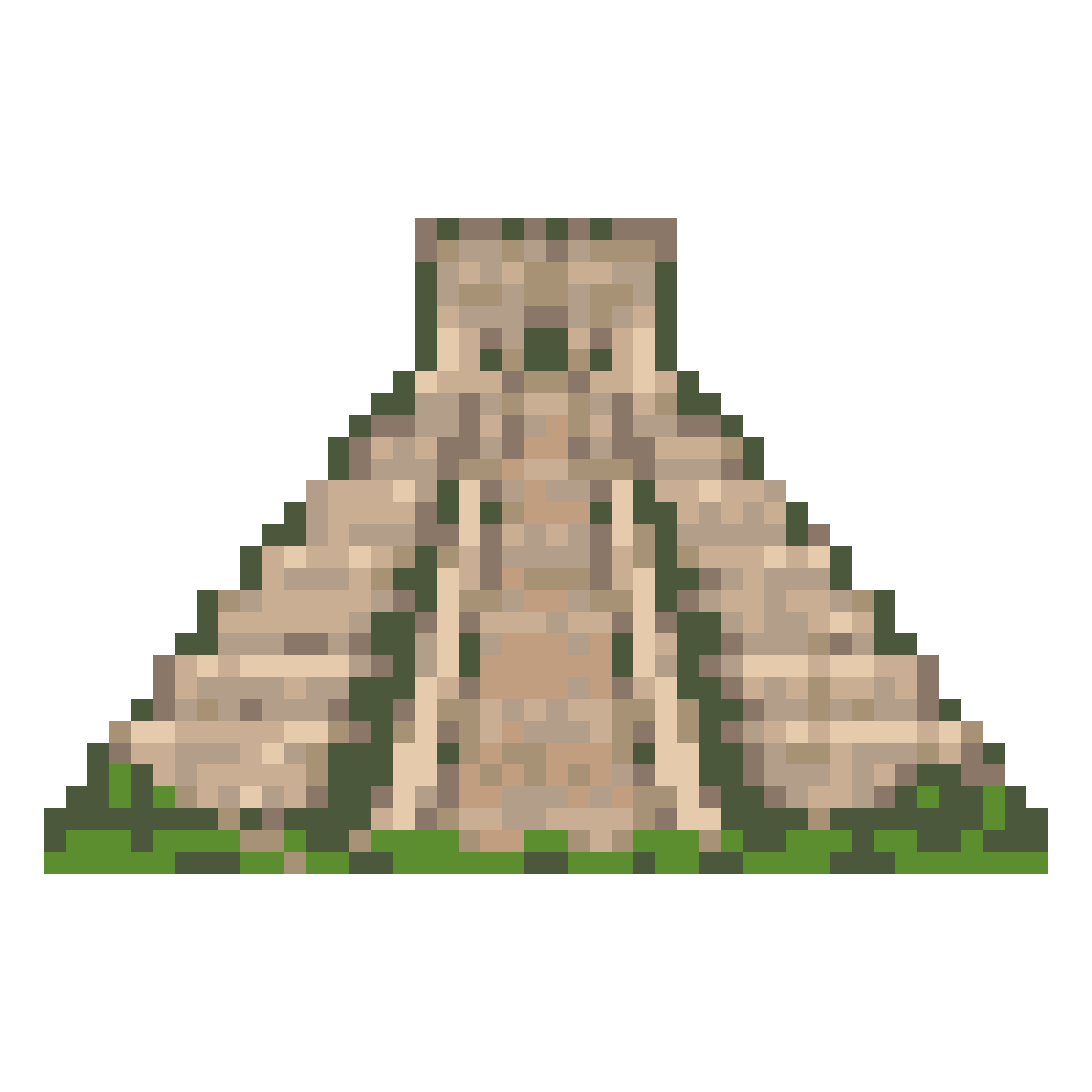 Chichén Itzá Pyramid — Pixel World Tour patterns
