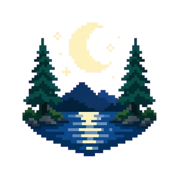 Moonlit Lake — Plants & Nature patterns
