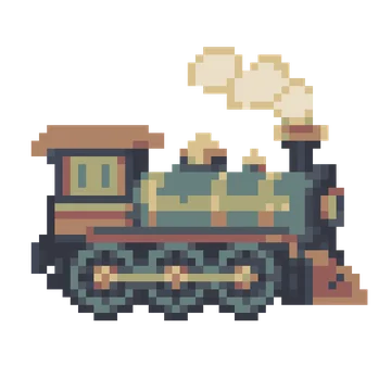 Steam Locomotive — Tiny Town & Transport patterns