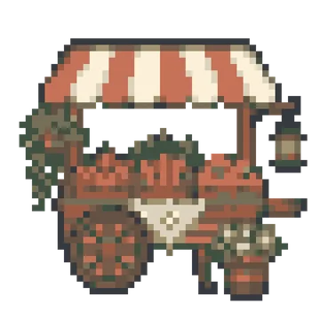 Morning Market Cart — Tiny Town & Transport patterns